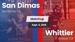 Matchup: San Dimas High vs. Whittier  2019