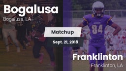 Matchup: Bogalusa vs. Franklinton  2018