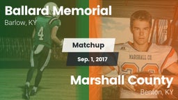 Matchup: Ballard Memorial vs. Marshall County  2017