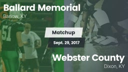 Matchup: Ballard Memorial vs. Webster County  2017