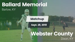 Matchup: Ballard Memorial vs. Webster County  2018