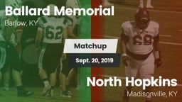 Matchup: Ballard Memorial vs. North Hopkins  2019