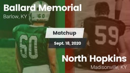 Matchup: Ballard Memorial vs. North Hopkins  2020
