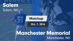 Matchup: Salem vs. Manchester Memorial  2016