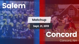 Matchup: Salem vs. Concord  2019