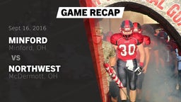 Recap: Minford  vs. Northwest  2016