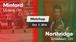 Matchup: Minford vs. Northridge  2016