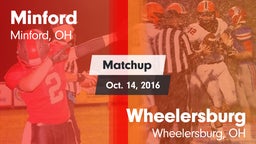 Matchup: Minford vs. Wheelersburg  2016