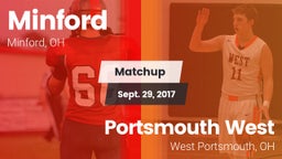 Matchup: Minford vs. Portsmouth West  2017