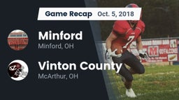 Recap: Minford  vs. Vinton County  2018