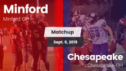 Matchup: Minford vs. Chesapeake  2019