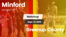 Matchup: Minford vs. Greenup County  2019