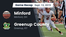 Recap: Minford  vs. Greenup County  2019