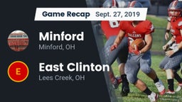 Recap: Minford  vs. East Clinton  2019