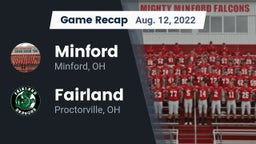Recap: Minford  vs. Fairland  2022