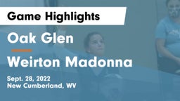 Oak Glen  vs Weirton Madonna Game Highlights - Sept. 28, 2022