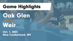 Oak Glen  vs Weir  Game Highlights - Oct. 1, 2022