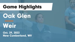 Oak Glen  vs Weir  Game Highlights - Oct. 29, 2022