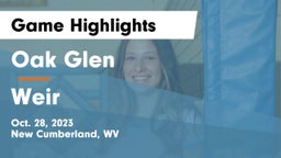 Oak Glen  vs Weir  Game Highlights - Oct. 28, 2023