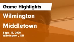 Wilmington  vs Middletown  Game Highlights - Sept. 19, 2020