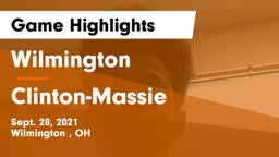 Wilmington  vs Clinton-Massie  Game Highlights - Sept. 28, 2021