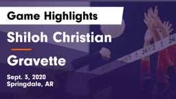 Shiloh Christian  vs Gravette  Game Highlights - Sept. 3, 2020