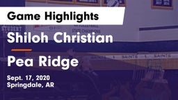 Shiloh Christian  vs Pea Ridge  Game Highlights - Sept. 17, 2020