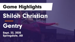 Shiloh Christian  vs Gentry Game Highlights - Sept. 22, 2020