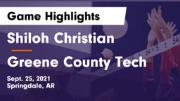 Shiloh Christian  vs Greene County Tech  Game Highlights - Sept. 25, 2021