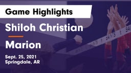 Shiloh Christian  vs Marion  Game Highlights - Sept. 25, 2021