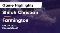 Shiloh Christian  vs Farmington  Game Highlights - Oct. 20, 2021