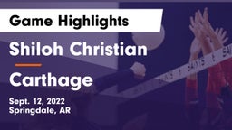 Shiloh Christian  vs Carthage  Game Highlights - Sept. 12, 2022