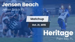 Matchup: Jensen Beach vs. Heritage  2016