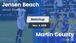 Matchup: Jensen Beach vs. Martin County  2016