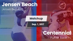Matchup: Jensen Beach vs. Centennial  2017