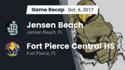 Recap: Jensen Beach  vs. Fort Pierce Central HS 2017