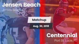 Matchup: Jensen Beach vs. Centennial  2018