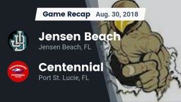 Recap: Jensen Beach  vs. Centennial  2018
