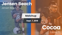 Matchup: Jensen Beach vs. Cocoa  2018