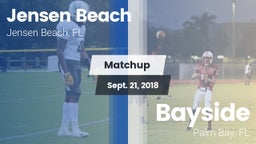 Matchup: Jensen Beach vs. Bayside  2018