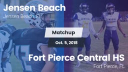 Matchup: Jensen Beach vs. Fort Pierce Central HS 2018