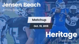 Matchup: Jensen Beach vs. Heritage  2018