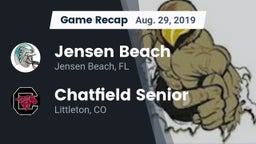 Recap: Jensen Beach  vs. Chatfield Senior  2019