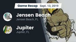 Recap: Jensen Beach  vs. Jupiter  2019