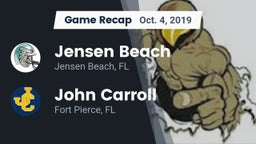 Recap: Jensen Beach  vs. John Carroll  2019