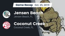Recap: Jensen Beach  vs. Coconut Creek  2019
