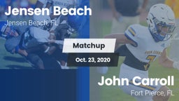 Matchup: Jensen Beach vs. John Carroll  2020