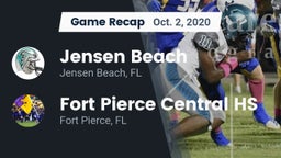 Recap: Jensen Beach  vs. Fort Pierce Central HS 2020
