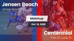 Matchup: Jensen Beach vs. Centennial  2020