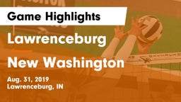 Lawrenceburg  vs New Washington   Game Highlights - Aug. 31, 2019